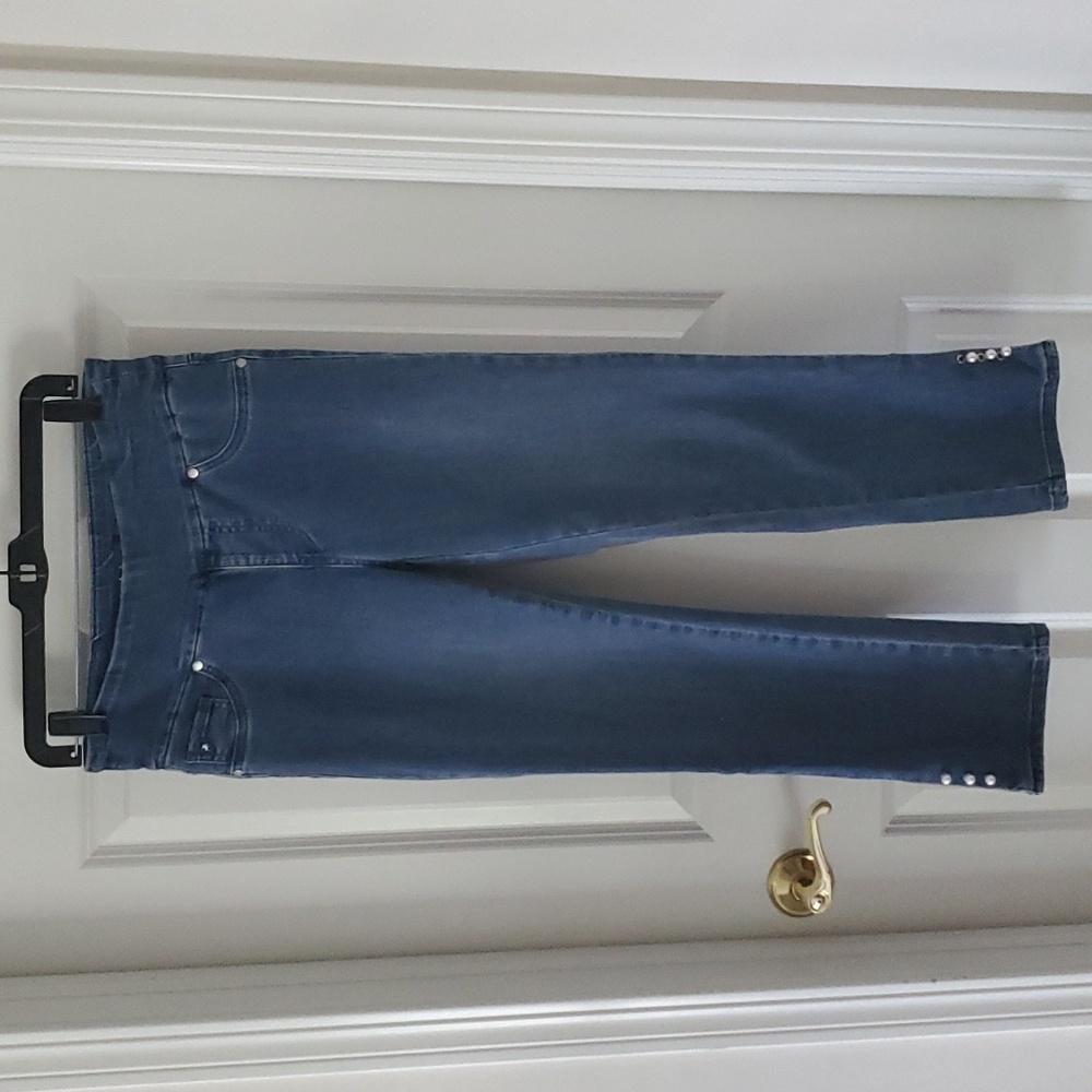 Lois Jeans Pearl Detail Ankle Pins Jeans Size 7/8